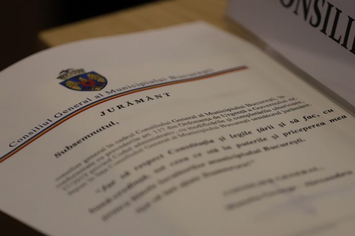 Juramant consiler general - Foto Ziarul de Investigații zin.ro