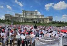 Sindicaliștii din Sănătate, proteste în fața Guvernului: „România bolnavă începe cu voi”