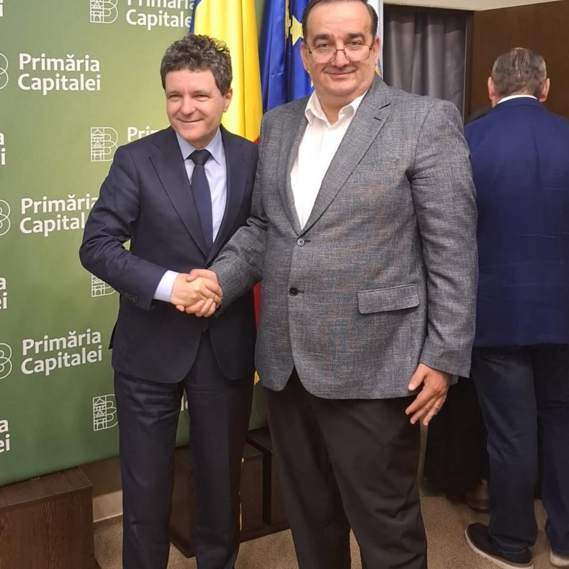 Iustinian Roșca și Nicușor Dan