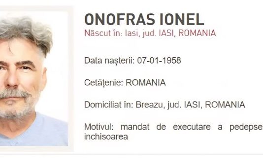 Fost primar al Iașiului, prins în Italia și adus în țară, pentru a ispăși o pedeapsă de peste 19 ani de închisoare
