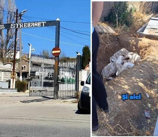 Saci cu oseminte umane, găsite într-un fost cimitir privat din Slatina