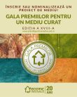 Începe Gala Premiilor pentru un Mediu Curat; premii pentru companii, ONG-uri, instituții și unități de învățământ