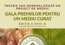 Începe Gala Premiilor pentru un Mediu Curat; premii pentru companii, ONG-uri, instituții și unități de învățământ